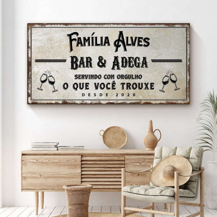 Quadro Bar &amp; Adega Personalizado