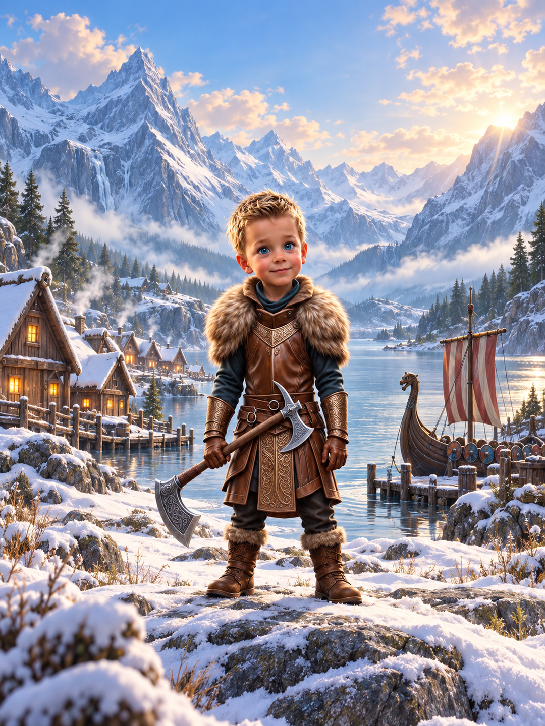 O Pequeno Chefe Viking — arte de exemplo para quadro personalizado