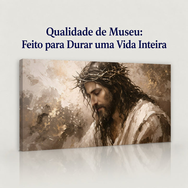 Quadro Serenidade Coroada em canvas com qualidade de museu, feito para durar
